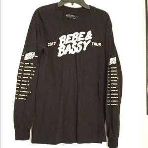 Marc E. Bassy and Bebe Rexha tour shirt